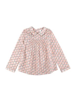 Bonpoint Kids 10Y Pink & Blue Patterned Top