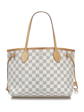 Louis Vuitton Damier Azur Neverfull PM Tote Bag