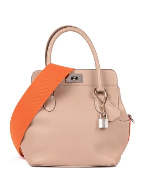 Hermes Argile & Orange Swift Leather Eclat Toolbox 20