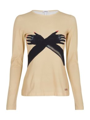Loewe Glove Print Technical Jersey Top