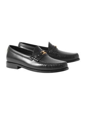 Celine Polished Calfskin Luco Triomphe Loafers
