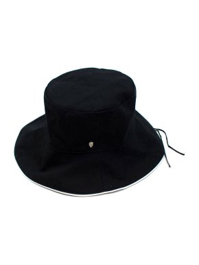 Helen Kaminski Black & White Cotton Bucket Hat