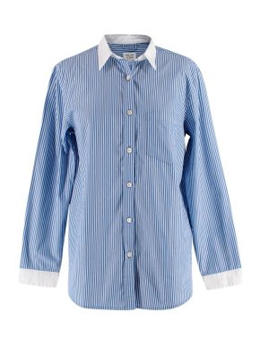 Blue & White Striped Shirt 1