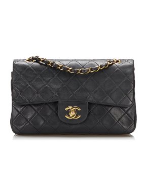 Chanel Lambskin Quilted Small Double Flap Bag