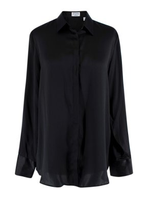 PDN London Black Silk Blouse