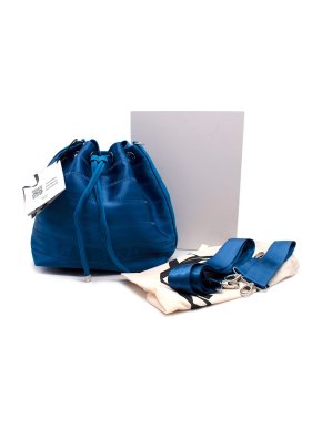 Garrard By Belo Blue Ju upcycled and recycled-polyester bucket bag