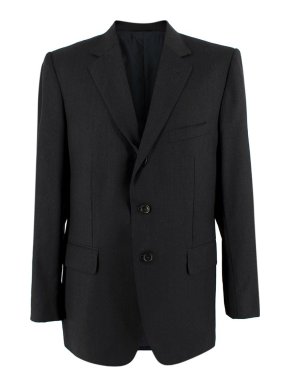 Gucci Black Wool Single Breasted Tailored Jacket