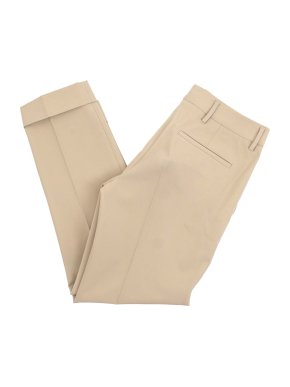 Prada Beige Cuffed Tailored Trousers