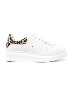 Alexander McQueen Leopard Printed Oversized Trainers