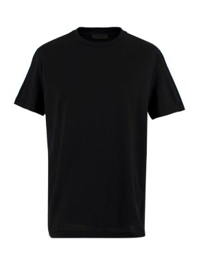 Prada Black Crew-neck Cotton T-shirt