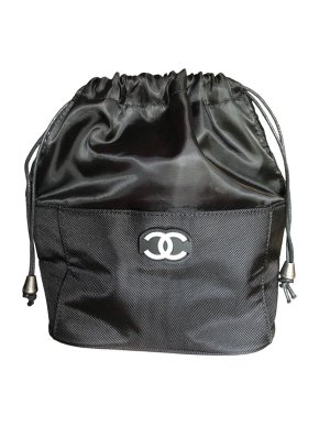 Chanel VIP Gift Black Canvas Cosmetic Bag