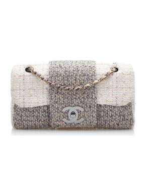 Chanel CC Tweed Single Flap Bag