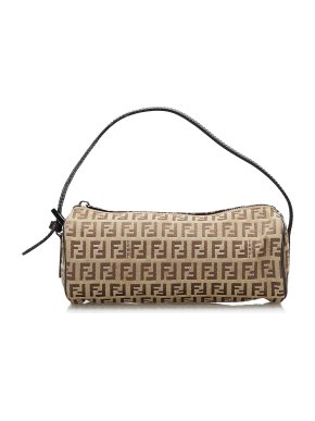 Fendi Zucchino Mini Baguette Bag