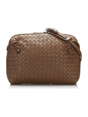Bottega Veneta Nappa Intrecciato Nodini Crossbody Bag