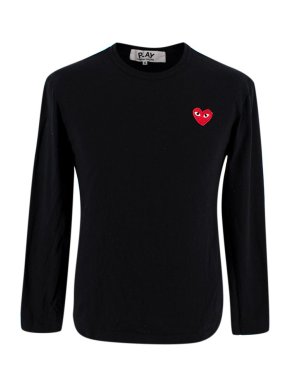 Comme des Garcons PLAY Black Long Sleeved Top