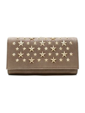 Jimmy Choo Metallic Star Studded Wallet on Chain