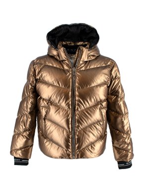 Givenchy Kids 12+ Gold Puffer Jacket