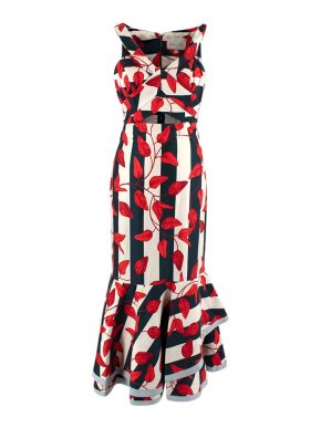 Johanna Ortiz Victoria Island Print Midi Dress