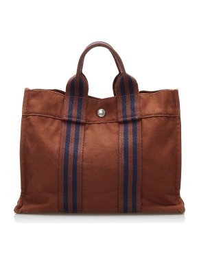 Hermes Fourre Tout PM Canvas Tote Bag
