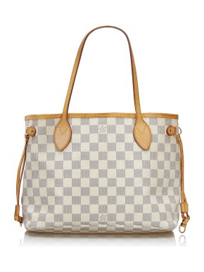 Louis Vuitton Damier Azur Neverfull PM Tote Bag