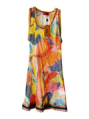 Missoni Abstract Printed Multicoloured Beach Dress