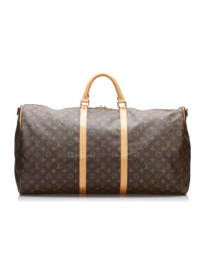 Louis Vuitton Monogram Keepall 60 Bandouliere Duffle Bag