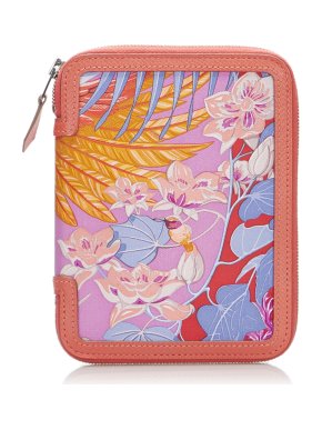 Hermes Epsom Silk Flamingo Party Soie-Cool Agenda Cover