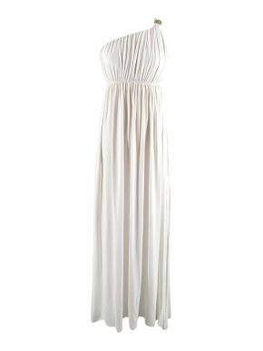 Melissa Odabash White One-Shoulder Maxi Dress