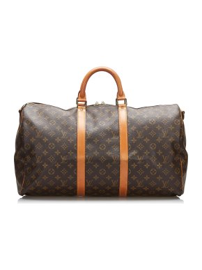 Louis Vuitton Monogram Keepall Bandouliere 50 Duffle Bag