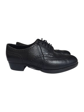 John Lobb Black Leather Lace Up Brogues
