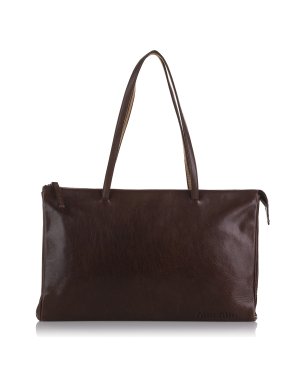 Miu Miu Leather Double Zip Tote Bag