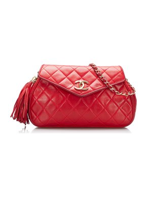 Chanel CC Matelasse Tassel Crossbody Bag