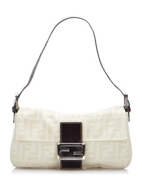 Fendi Zucca Canvas Baguette Bag
