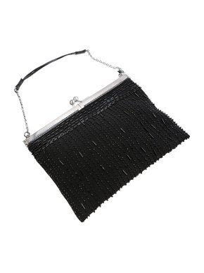 Prada Small Vintage Black Beaded Bag