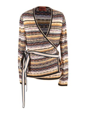 Missoni Multi-Color Cardigan with Matching Belt