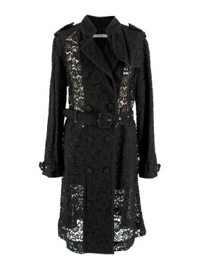 Givenchy Black Lace Trench Coat