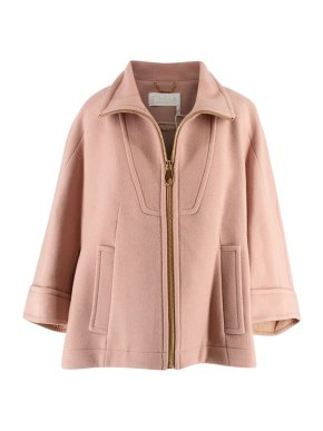 Chloe Biscuit Pink Wool Jacket