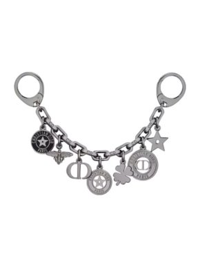 Dior Palladium Tone 30 Montaigne Bag Charm