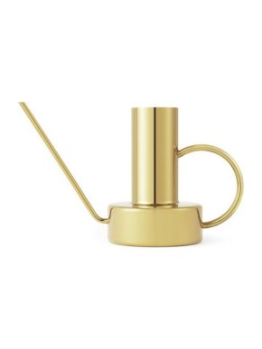 Tivoli Gold Tone Brass Plated Steel Watering Can