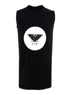 Rick Owens UFW Eagle Logo Printed Sleeveless Top