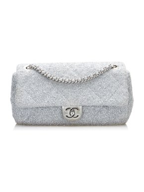 Chanel Ground Control Pluto Glitter Single Flap Bag