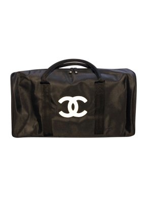 Chanel VIP Gift CC Logo Black Duffle Bag