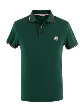 Moncler Green Maglia Polo Shirt