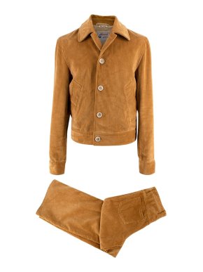 Marni Corduroy Mustard Jacket & Trouser Set