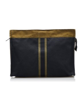 Hermes Fourre Tout Canvas Clutch