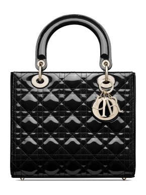Medium Patent Cannage Lady Dior
