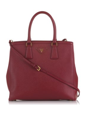 Prada Saffiano Lux Parabole Satchel Tote Bag