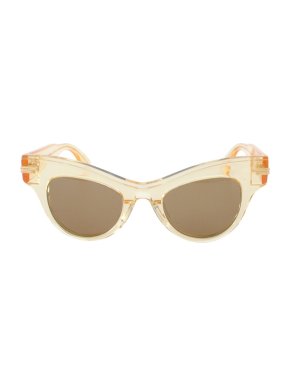 Bottega Veneta Transparent Acetate Cat Eye Sunglasses