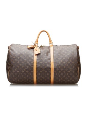 Louis Vuitton Monogram Keepall 60 Bandouliere Duffle Bag