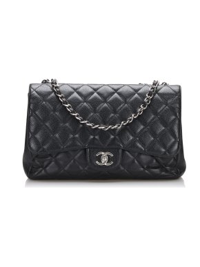 Chanel Caviar Quilted Jumbo Single Flap Bag